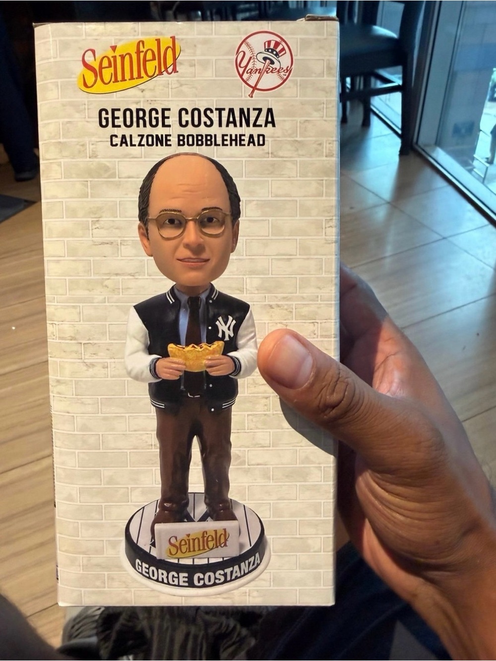 George Costanza Calzone Bobblehead - White/Black